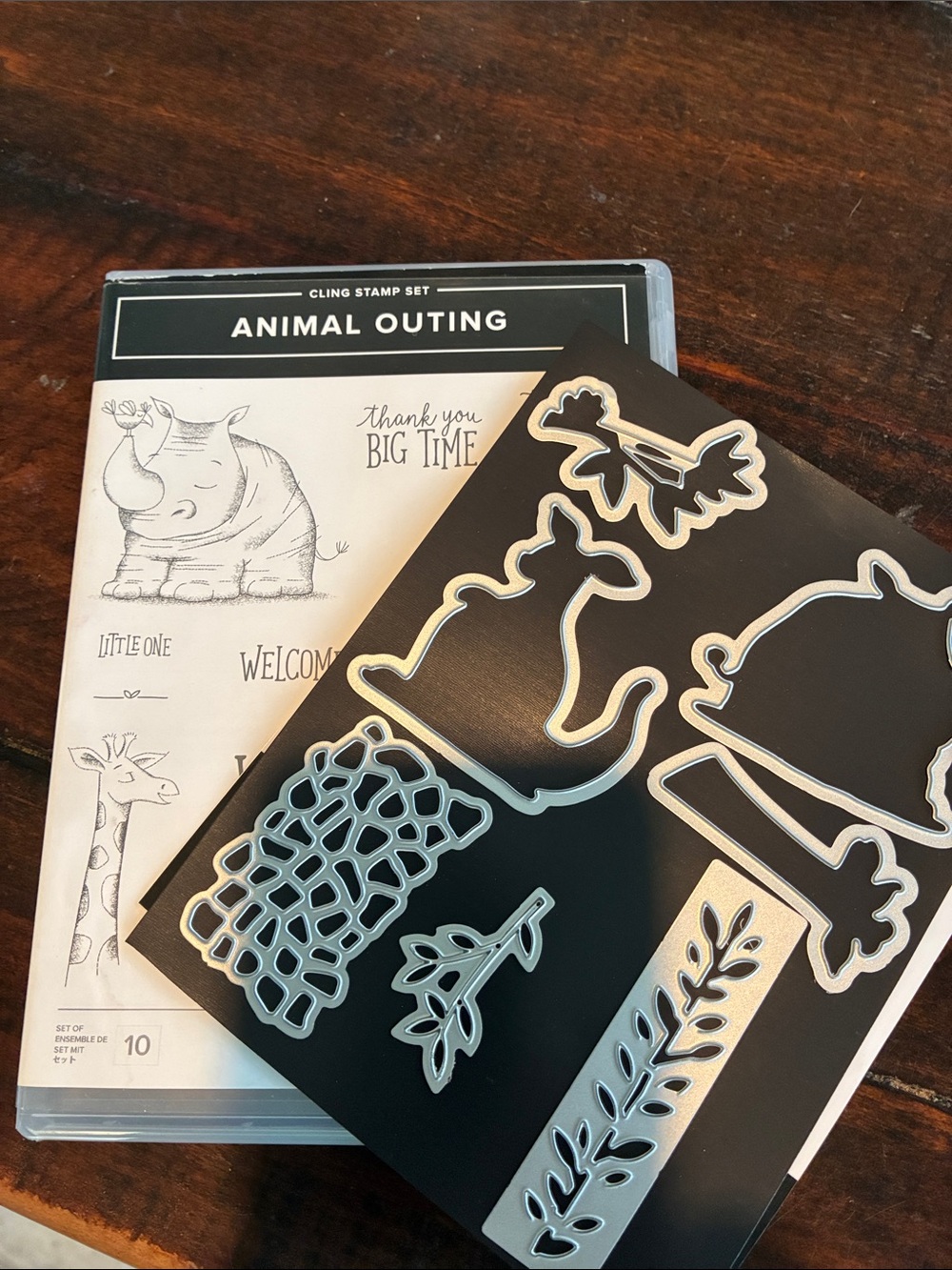 Stampin' Up! Animal Outing Stamp Set with matching Animal Friends Thinlit dies